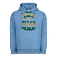 Pigment Pebble Blue i'm not retired i'm a professional papaw Urban Hoodie - Jasminsmagicworld