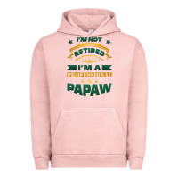 Pigment Salmon i'm not retired i'm a professional papaw Urban Hoodie - Jasminsmagicworld