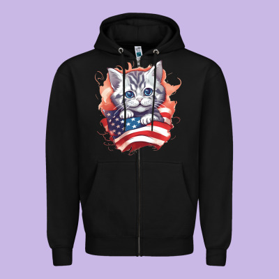 Zipper Hoodie cat6