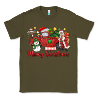 Army Green merry christmas truck Classic Tee - MaliasSmallBusiness