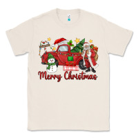 Natural merry christmas truck Classic Tee - MaliasSmallBusiness