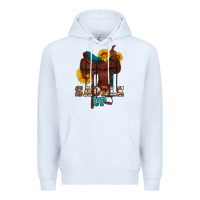 Saddle Up Cowboy Western Sunflowers Premium Hoodie | Teevron
