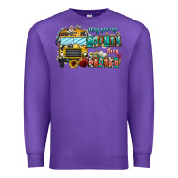 Purple They See Me Rollin' They Waiting Premium Sweatshirt - CowhideDigitalArt