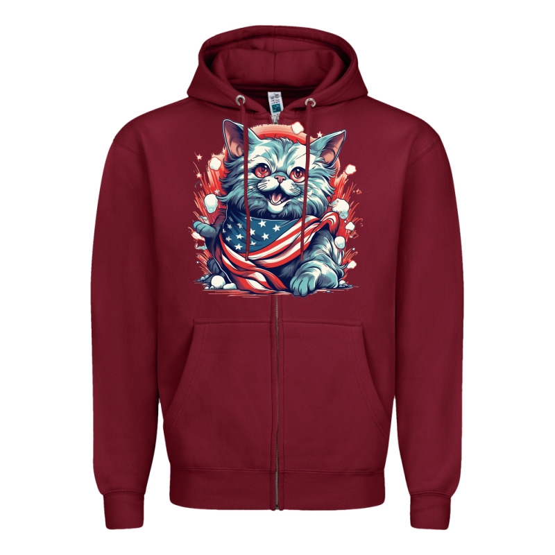 Cat7 Zipper Hoodie by Unal Design | Teevron