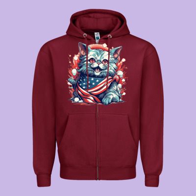 Zipper Hoodie cat7