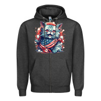 Charcoal Heather cat7 Zipper Hoodie - Unal Design