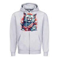 Heather Grey cat7 Zipper Hoodie - Unal Design