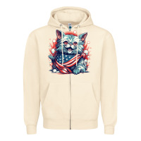 Sandshell cat7 Zipper Hoodie - Unal Design