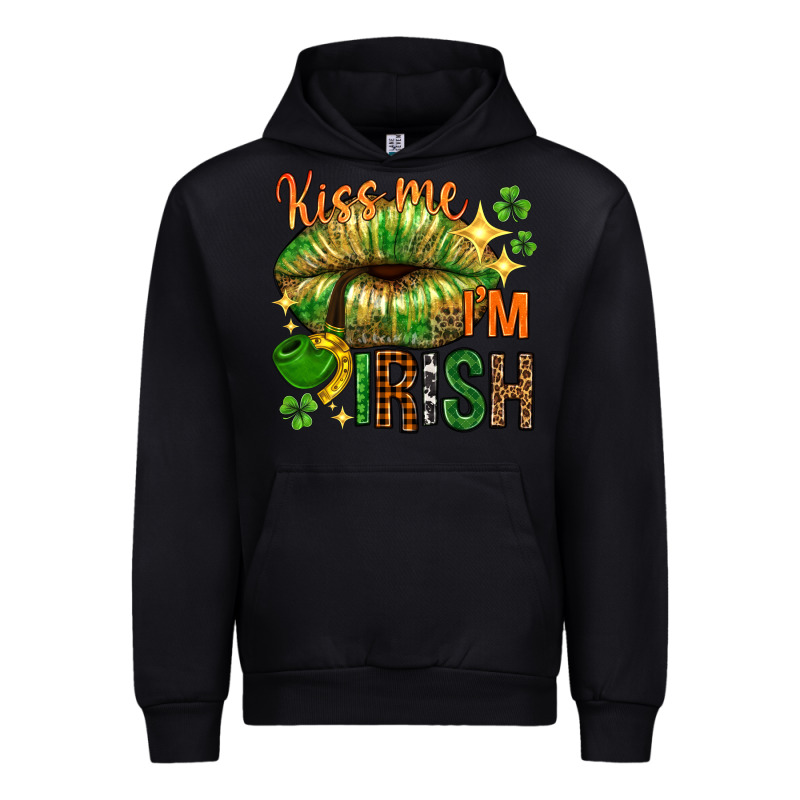 Kiss Me Im Irish With Lip Urban Hoodie by NancyCooperArtShop | Teevron