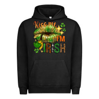 Pigment Black kiss me im irish with lip Urban Hoodie - NancyCooperArtShop