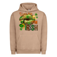 Pigment Burro kiss me im irish with lip Urban Hoodie - NancyCooperArtShop
