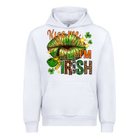 White kiss me im irish with lip Urban Hoodie - NancyCooperArtShop