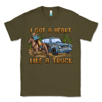 Army Green i got a heart like a truck Classic Tee - MaliasSmallBusiness