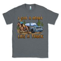 Charcoal Heather i got a heart like a truck Classic Tee - MaliasSmallBusiness