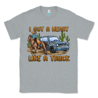 Heather Grey i got a heart like a truck Classic Tee - MaliasSmallBusiness