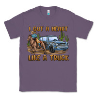 Lavender i got a heart like a truck Classic Tee - MaliasSmallBusiness