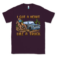 Plum i got a heart like a truck Classic Tee - MaliasSmallBusiness