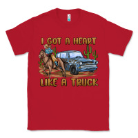 Red i got a heart like a truck Classic Tee - MaliasSmallBusiness