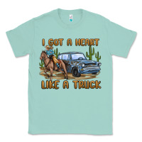 Seafoam i got a heart like a truck Classic Tee - MaliasSmallBusiness