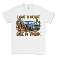 White i got a heart like a truck Classic Tee - MaliasSmallBusiness