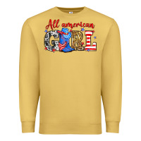 Antique Gold All American girl Premium Sweatshirt - Neo Western