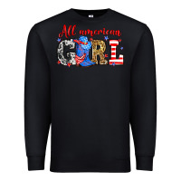 Black All American girl Premium Sweatshirt - Neo Western