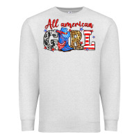 Oatmeal Heather All American girl Premium Sweatshirt - Neo Western