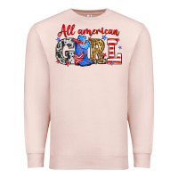 Pale Pink All American girl Premium Sweatshirt - Neo Western