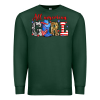Sports Green All American girl Premium Sweatshirt - Neo Western