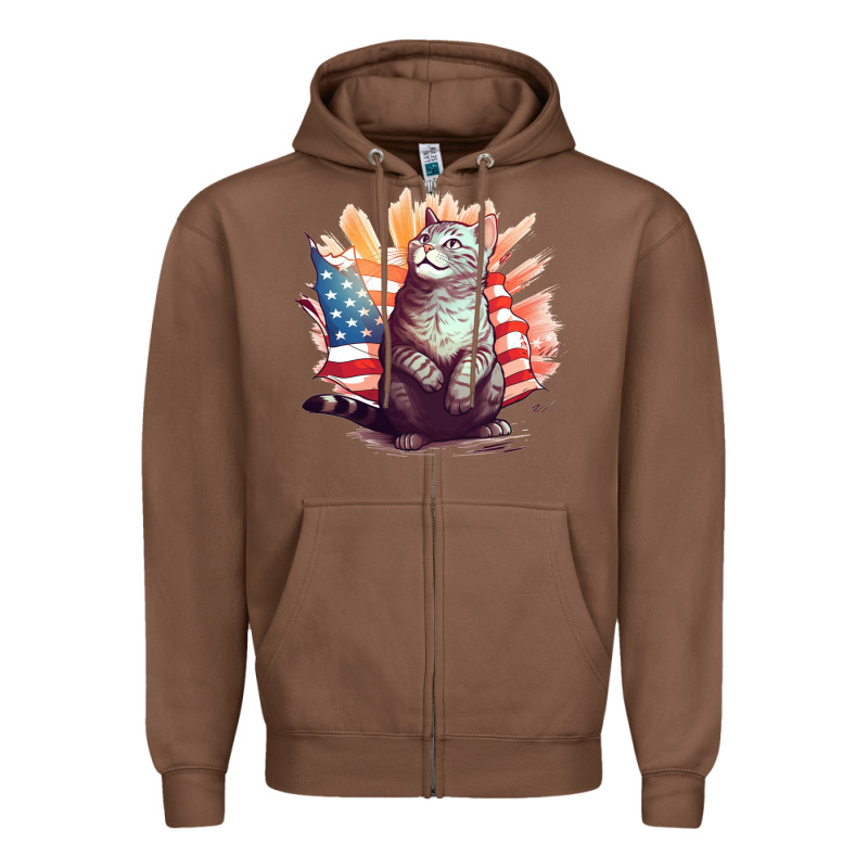 Cat8 Zipper Hoodie by Unal Design | Teevron