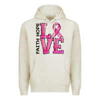 Oatmeal Heather faith hope love Premium Hoodie - AdoDesignShop