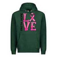 Sports Green faith hope love Premium Hoodie - AdoDesignShop
