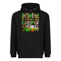 Black happy st. patrick's day camper Heavyweight Hoodie - Zillion Design Studio