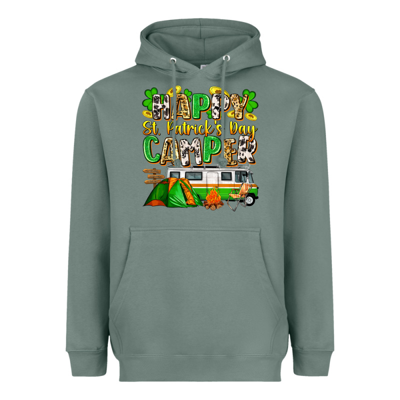 Happy St. Patrick's Day Camper Heavyweight Hoodie by Zillion Design Studio | Teevron