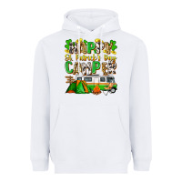 White happy st. patrick's day camper Heavyweight Hoodie - Zillion Design Studio