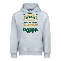 Heather Grey i'm not retired i'm a professional poppa Urban Hoodie - Jasminsmagicworld