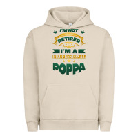 Pigment French Oak i'm not retired i'm a professional poppa Urban Hoodie - Jasminsmagicworld