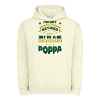 Pigment Pistachio i'm not retired i'm a professional poppa Urban Hoodie - Jasminsmagicworld