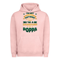 Pigment Salmon i'm not retired i'm a professional poppa Urban Hoodie - Jasminsmagicworld