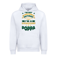 White i'm not retired i'm a professional poppa Urban Hoodie - Jasminsmagicworld