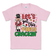 Bubblegum Pink lets get this party crackin Classic Tee - MaliasSmallBusiness