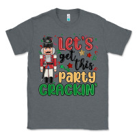 Charcoal Heather lets get this party crackin Classic Tee - MaliasSmallBusiness