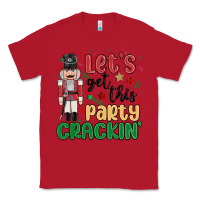Red lets get this party crackin Classic Tee - MaliasSmallBusiness