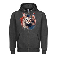 Charcoal Heather cat9 Zipper Hoodie - Unal Design
