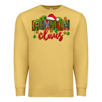 Antique Gold Christmas gimmie claus Premium Sweatshirt - FaDigitalArtStudio