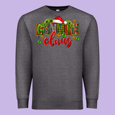 Christmas Gimmie Claus Premium Sweatshirt Designed By Fadigitalartstudio