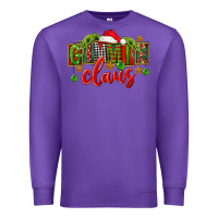 Purple Christmas gimmie claus Premium Sweatshirt - FaDigitalArtStudio