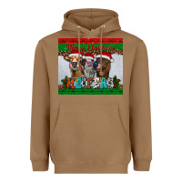 Toasted Coconut merry christmas heifers Heavyweight Hoodie - RanaPortraitStore