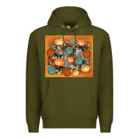 Army Green cowhide pumpkin Premium Hoodie - AdoDesignShop