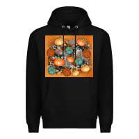 Black cowhide pumpkin Premium Hoodie - AdoDesignShop